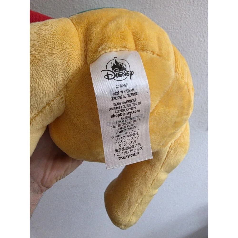 DISNEY STORE WINNIE THE POOH HOLIDAY PLUSH 12‎ 1/2